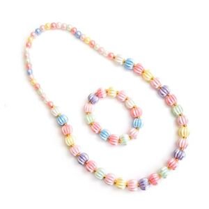 Garimas Multicolor Beads Necklace and Bracelet Set for Baby Girls | Best Gift for Girls