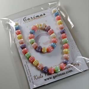 Multicolor Necklace and Bracelet Set for Baby Girls | GARIMAS