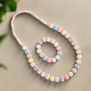 Multicolor Necklace and Bracelet Set for Baby Girls | GARIMAS