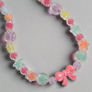 Girls Multicolor beaded Necklace with Bracelet | GARIMAS