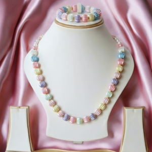 Multicolor Necklace and Bracelet Set for Baby Girls | GARIMAS