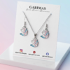 Garimas- Unicorn Charms Pendant and Earring Set for Girls with Silver Colour Chain